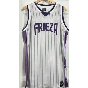 NWT Dragon Ball Z Frieza Basketball Jersey DBZ Purple Pinstripe BoxLunch 2X XXL